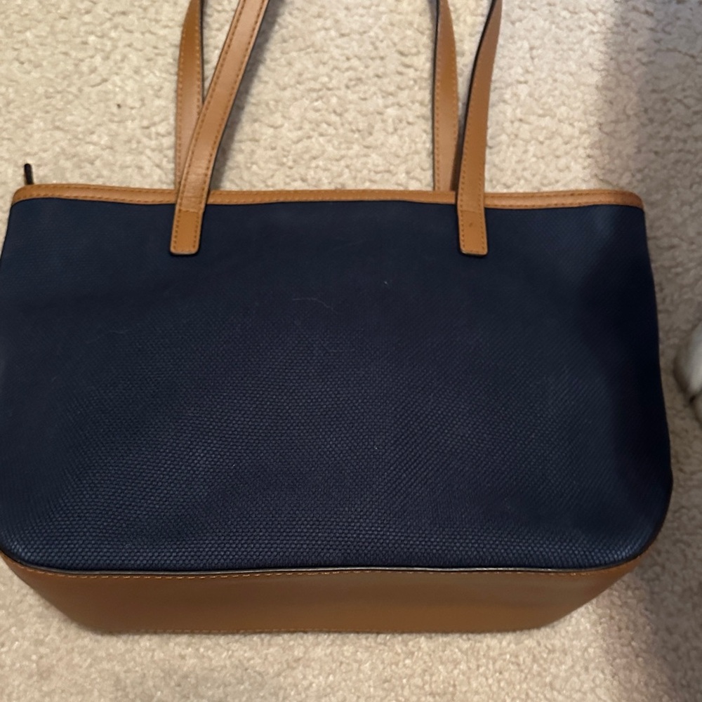 Michael Kors Navy and Tan Tote Bag - Picture 4 of 4